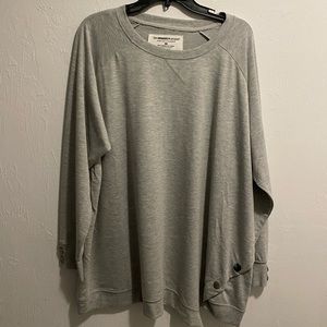 The Sweatshirt Project Grey Crewneck Sweater Plus Size 3X